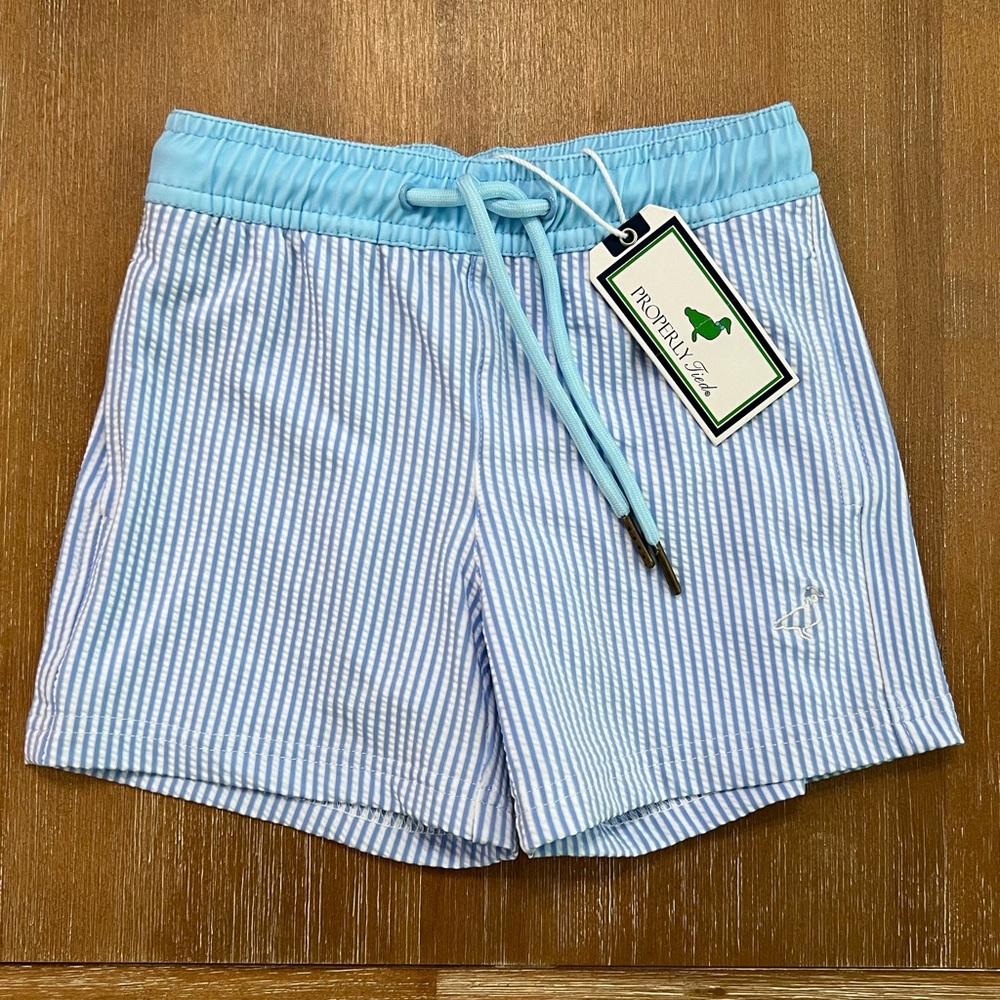NWT Properly Tied Boys Swim Trunks